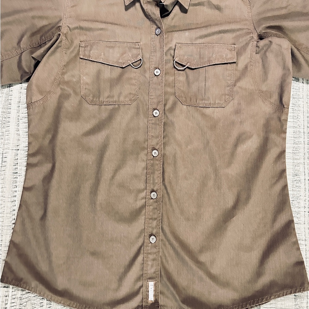 Men's Classic Brown Button-Down Shirt by Blackhawk